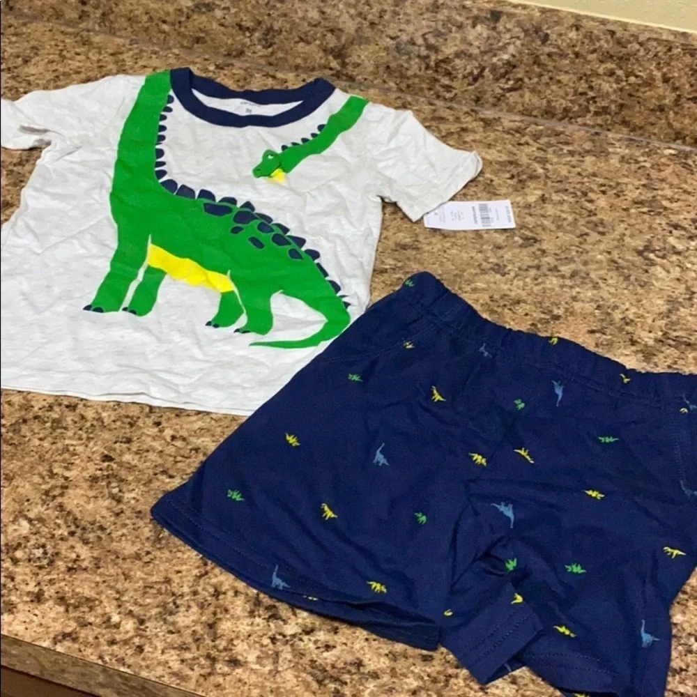 happy Dinosaur graphic printed shorts set Carter’s New 🦖